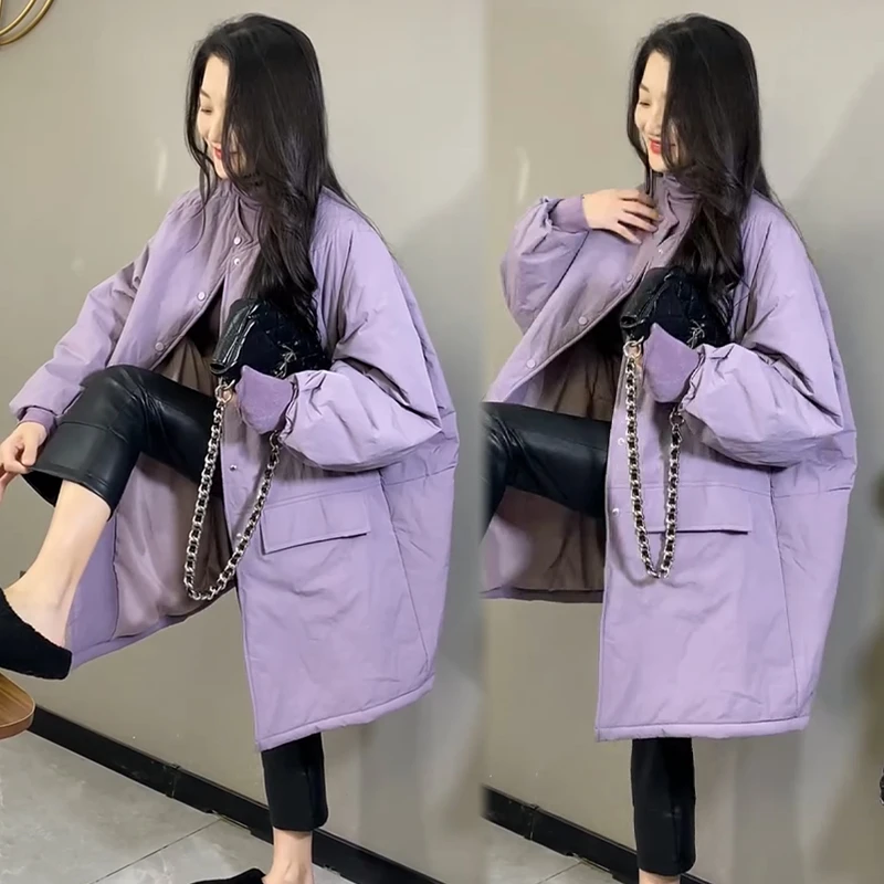 2025秋季新款时尚显瘦气质网红高档洋气女高级百搭宽松大码棉外套
