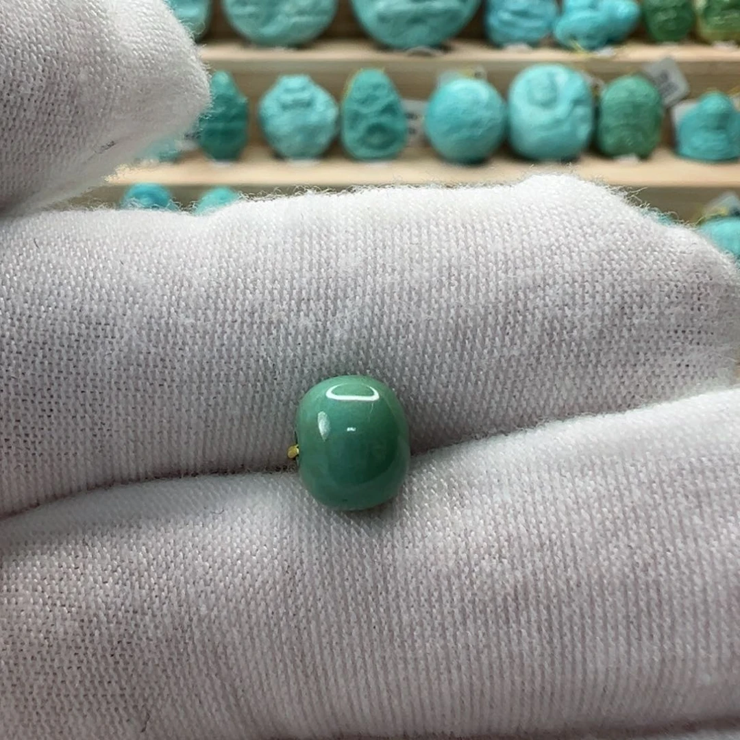 未镶嵌绿松石老型珠7.4x6.2mm