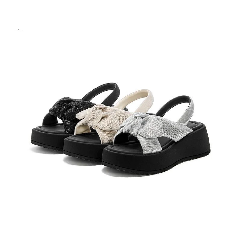 【璀璨星河】凉鞋女露趾时装凉鞋凉鞋女亮晶晶休闲沙滩鞋