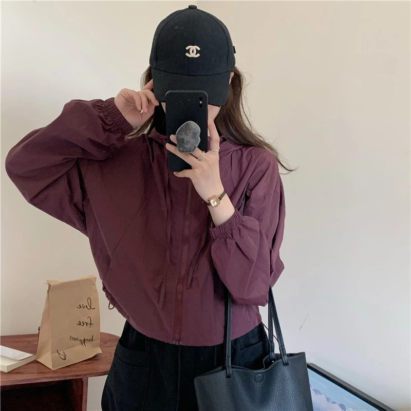 防晒衣女2025夏季短款休闲外套小个子薄款上衣防紫外线百搭防晒服