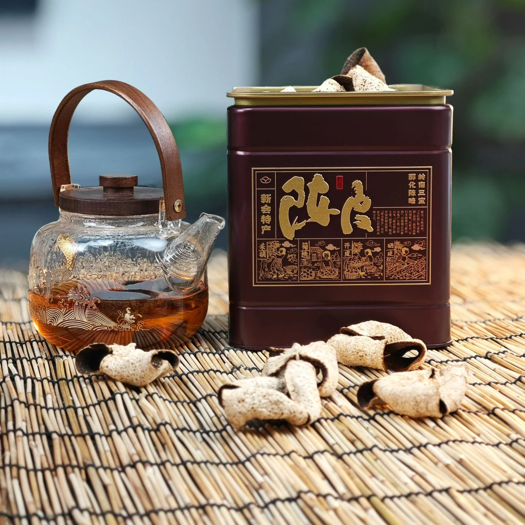 【英洲围】2015年新会天马老树大红皮/陈皮/天然生晒全干仓