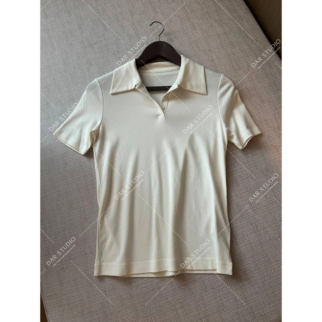 DAR STUDIO 高线系列【巴黎假日】 2025早春新款Polo翻领显瘦T恤