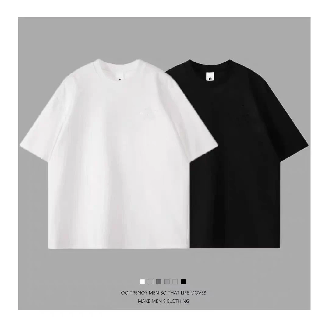 27号峰哥同款  高品质男士潮流百搭重磅100%纯棉T恤时尚圆领