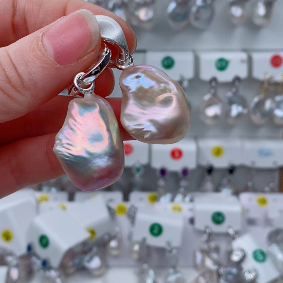 是***呀淡水珍珠银S925镶嵌其他