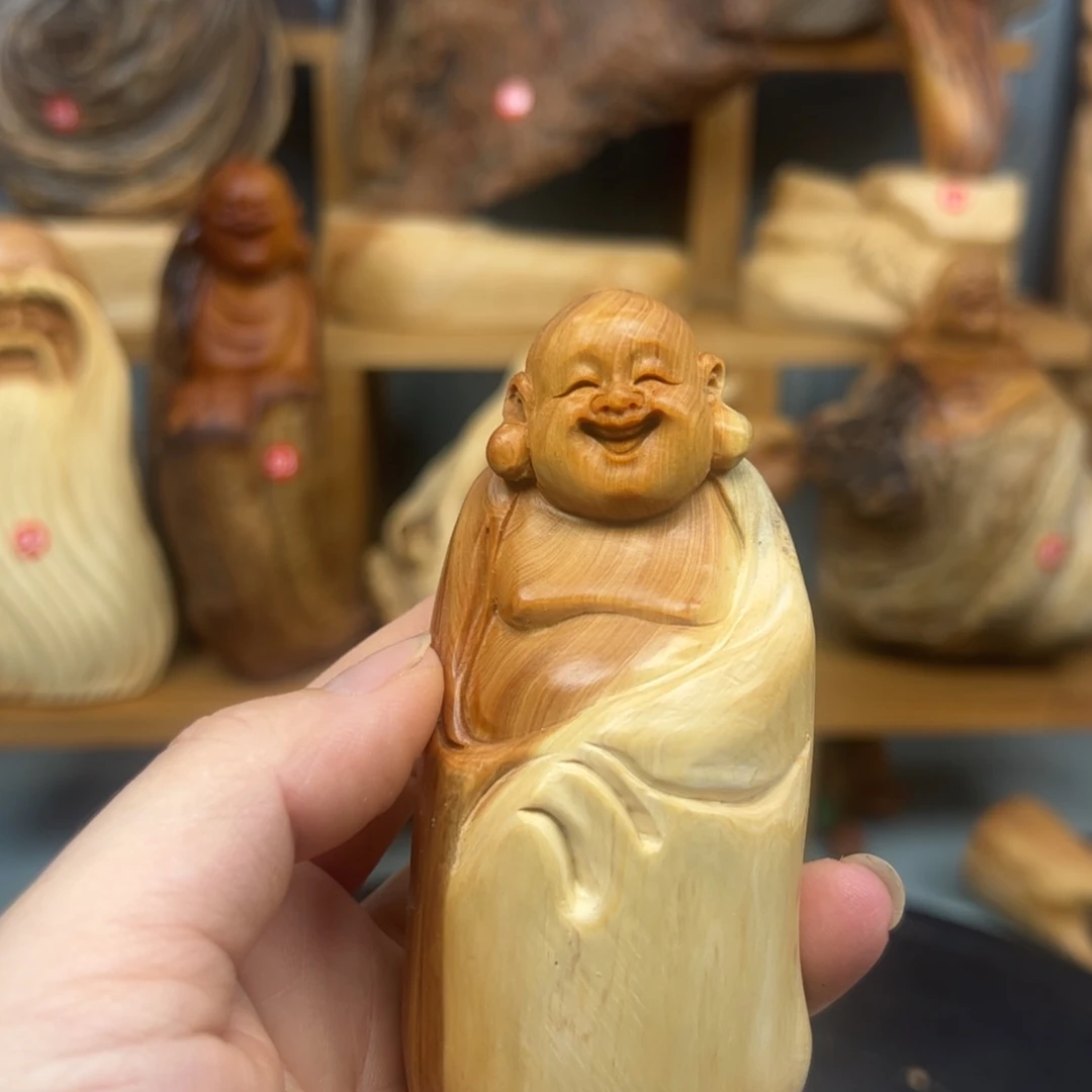 木那*崖柏木摆件手把件