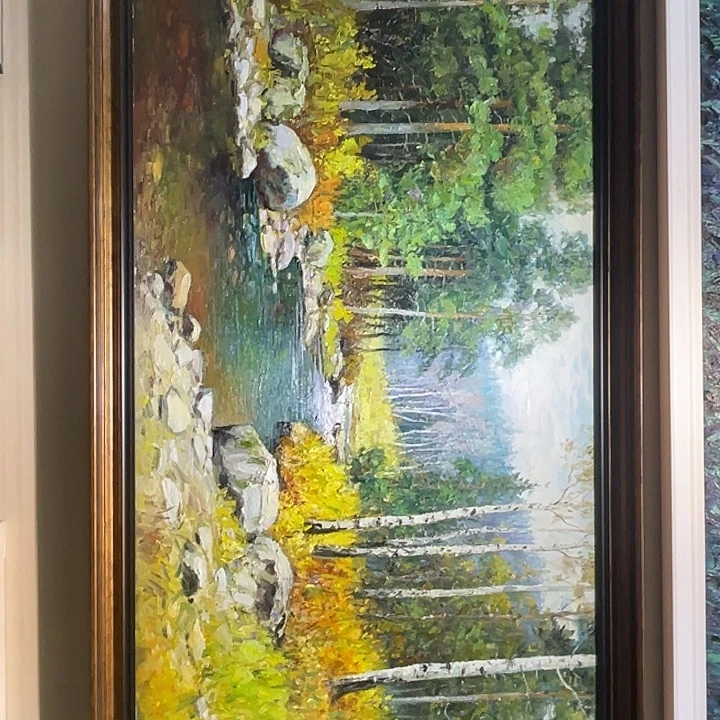 布纯手绘油画福利价尺寸92x192cm