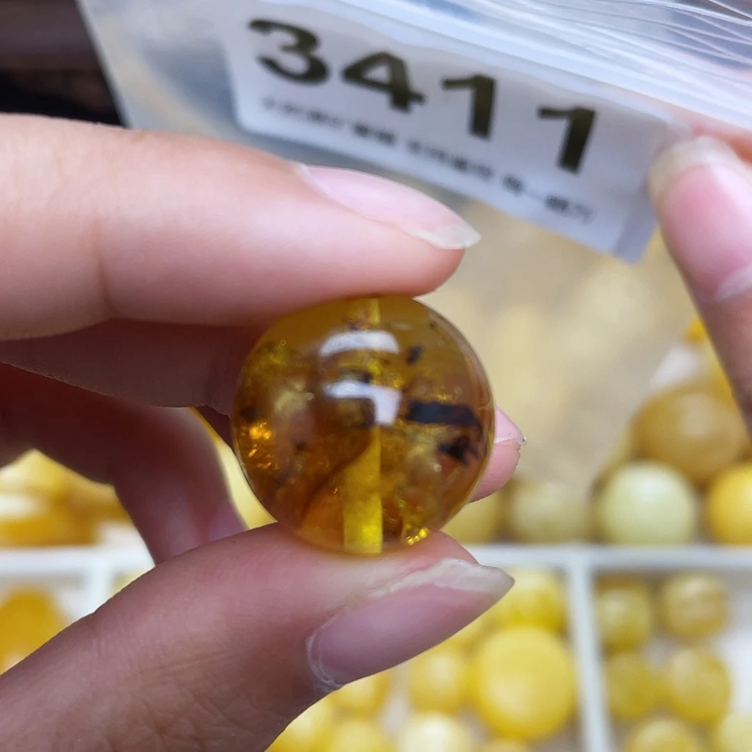 蜜蜡未镶嵌珠宝奇石17.6植物