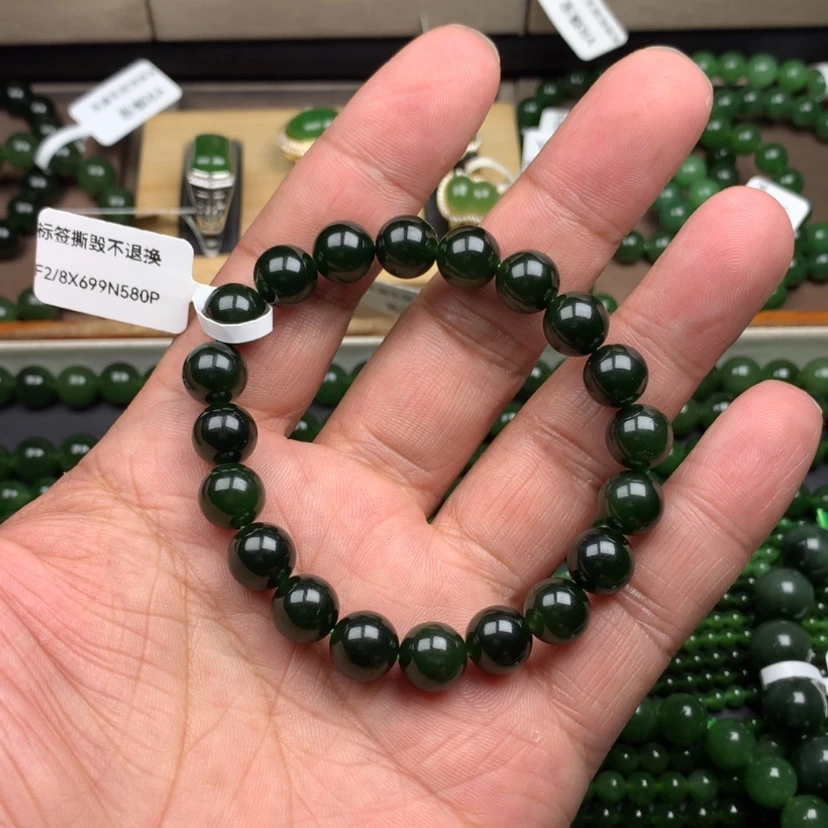 【闪购商品】未镶嵌手串和田玉（碧玉）（****教10