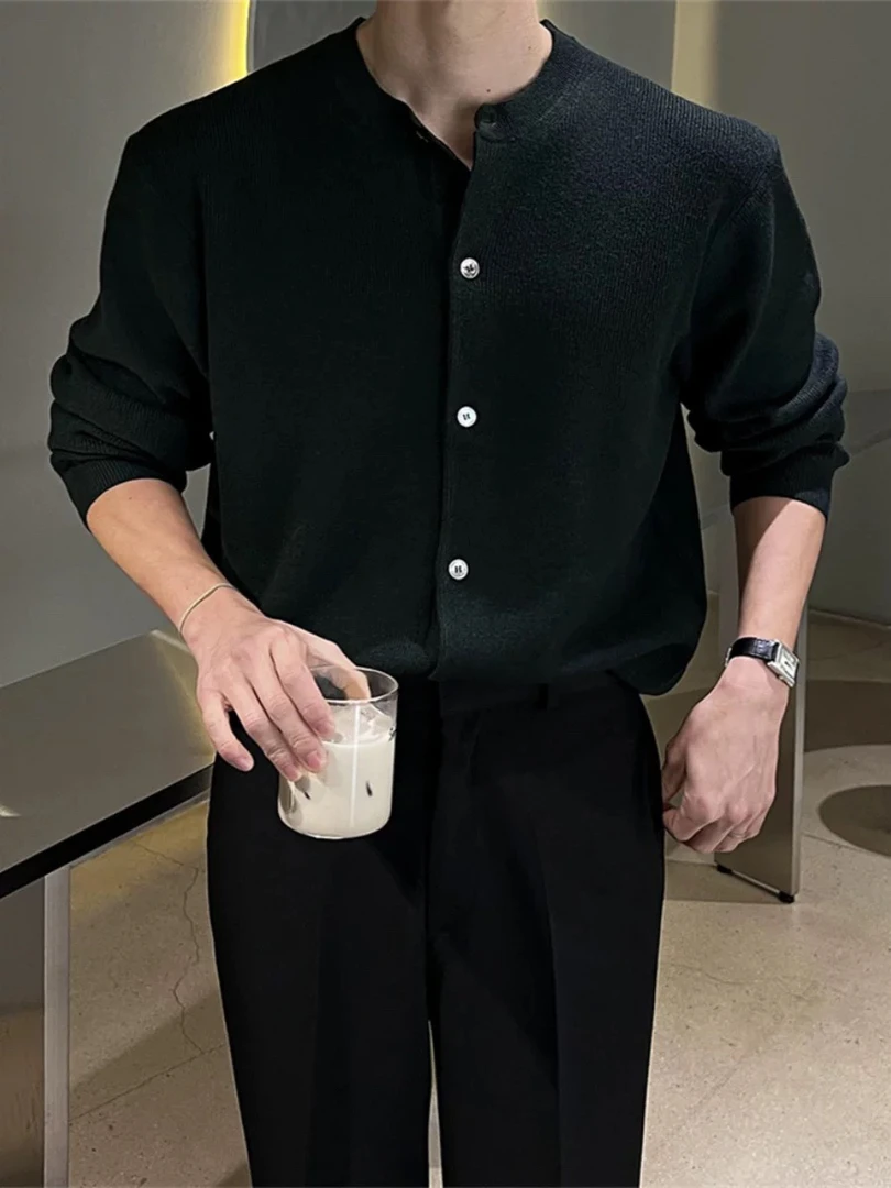 J男士春款弹力锥形休闲长裤（深灰）