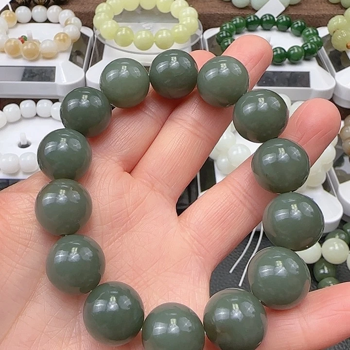 和田玉手串未镶嵌