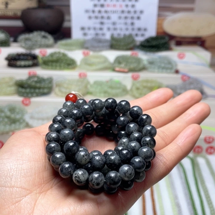 和田玉颈饰未镶嵌潮**琪8m m