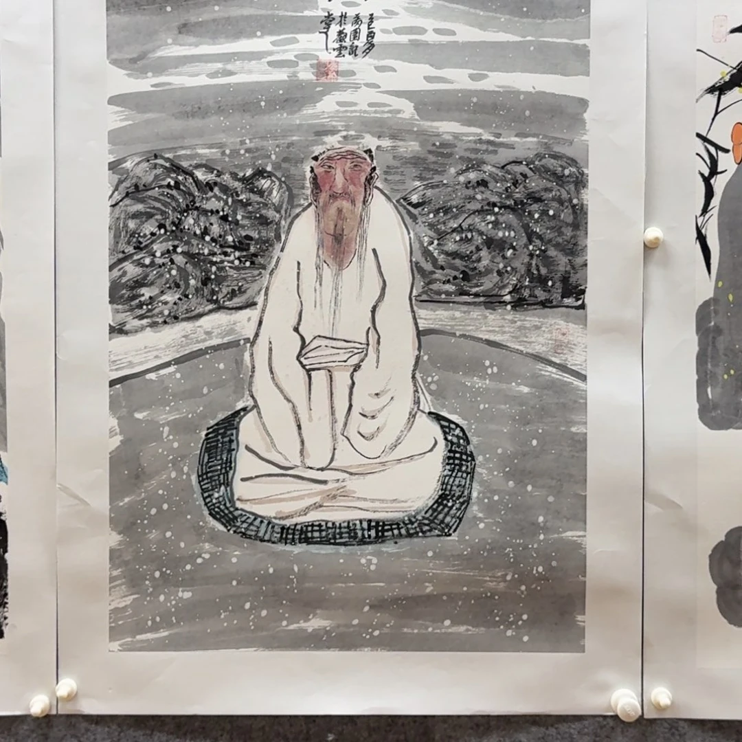 国画四尺三开作品012