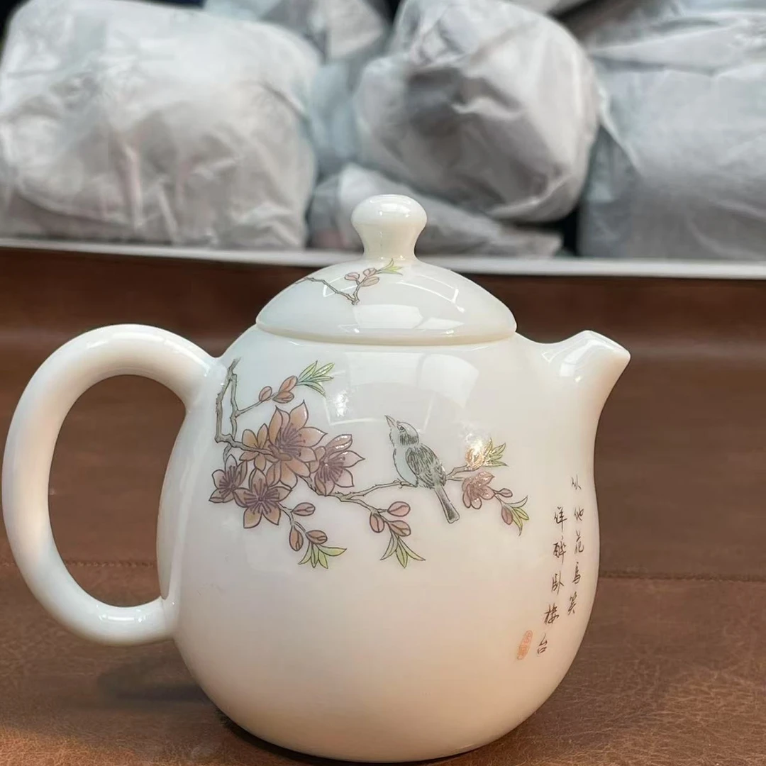 沐雨茶器 喜上眉梢龙蛋壶-4149（直播专享）