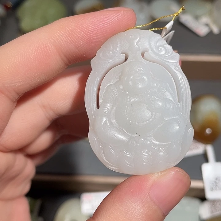 和田玉未镶嵌挂件