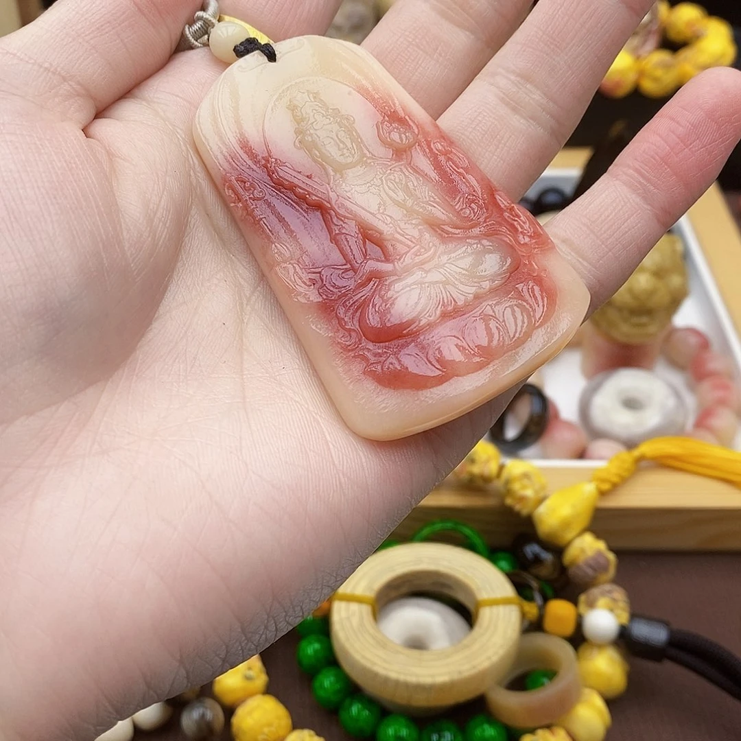 驼骨手串/手链驼骨血料观音牌