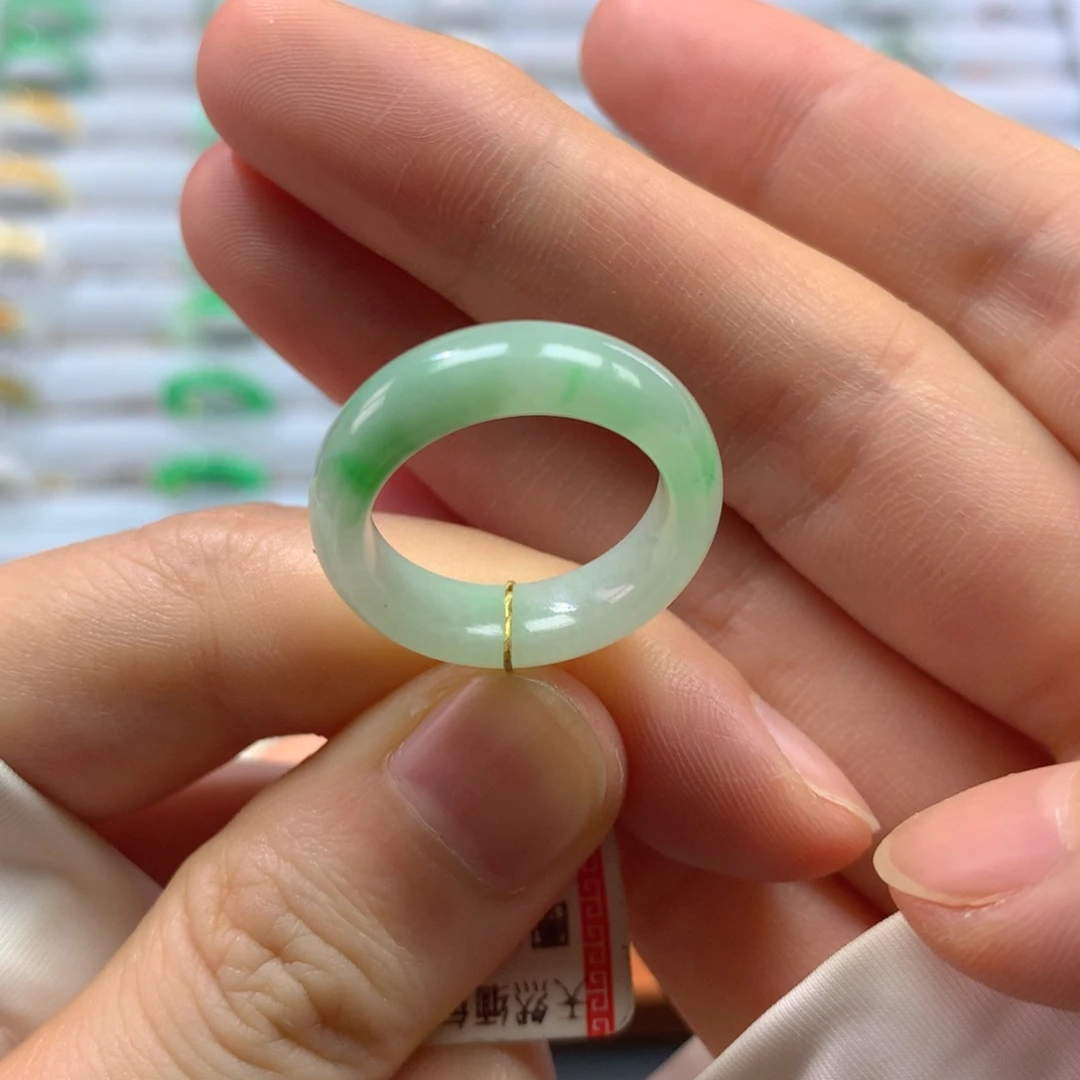 翡翠戒指未镶嵌圈口12