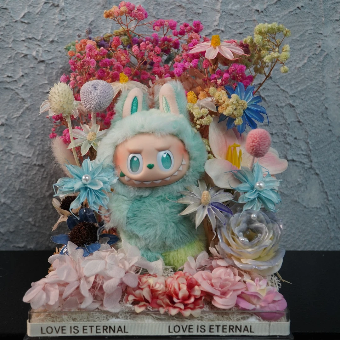 DIY玩偶永生花创意家居摆件