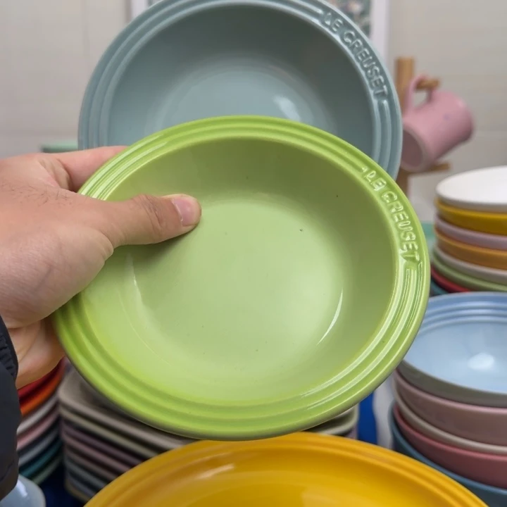 福利微瑕2个6英寸接骨碟送一个粉白花