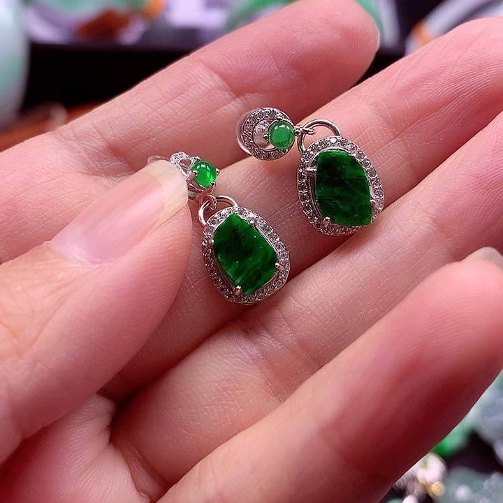 颈饰银S925镶嵌翡翠翡翠