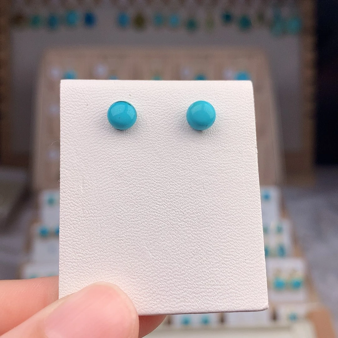 绿松石戒指银S925镶嵌