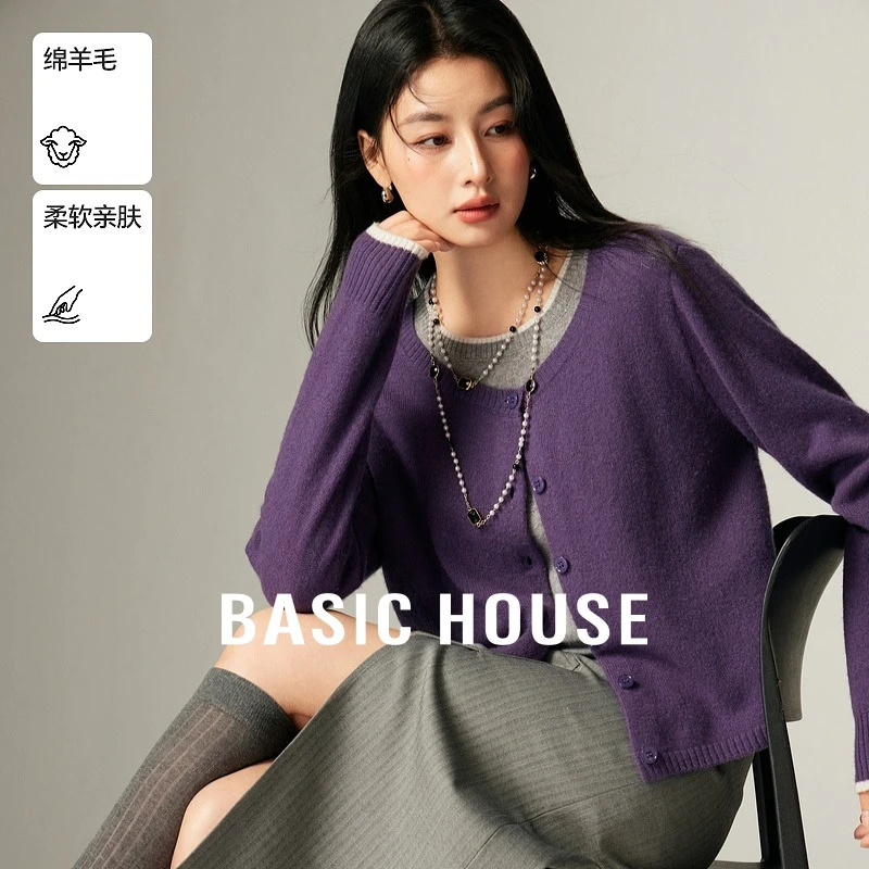 【籽言专属】Basic House/百家好亲肤假两件羊毛衫-B06245B9892