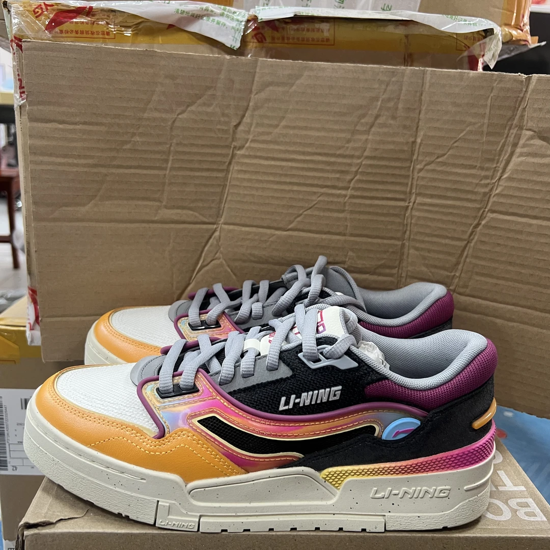 《B品以直播展示为准》同左脚（X929）李宁男子休闲运动鞋AGCU053-3