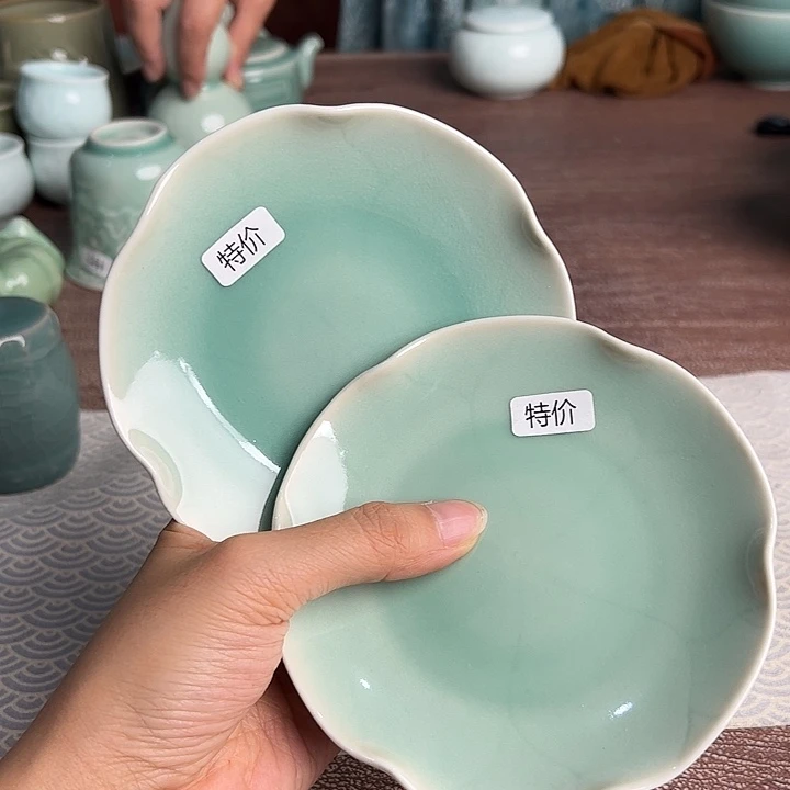 龙泉云间青瓷小米茶器