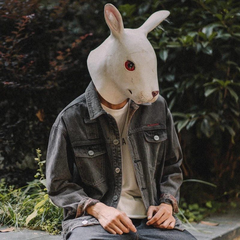 春秋季翻领牛仔外套男日系复古工装夹克多口袋潮流牛仔衣服