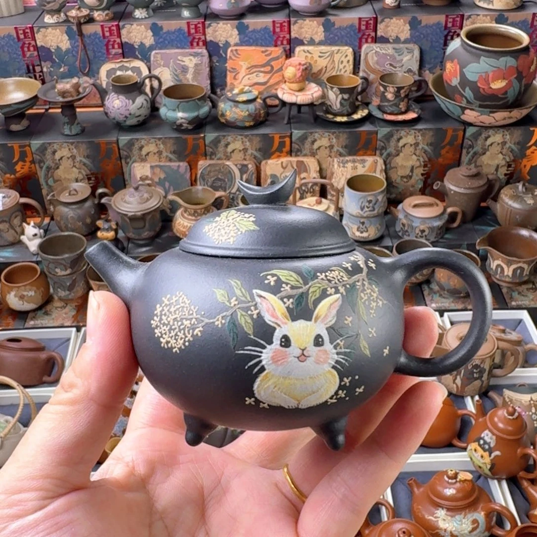 茶杯紫砂150ml原矿精工半手