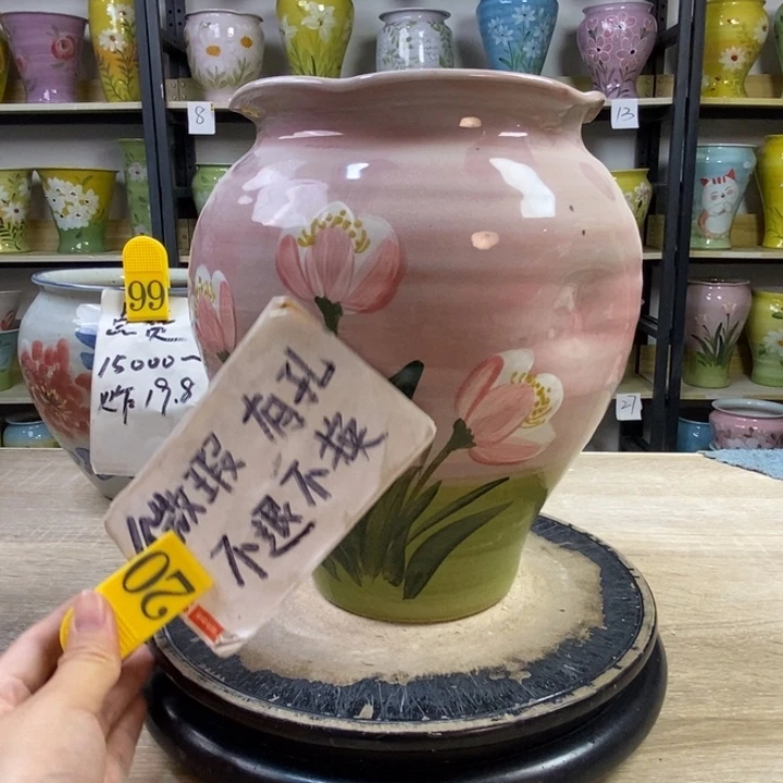 景德镇高温陶瓷花盆