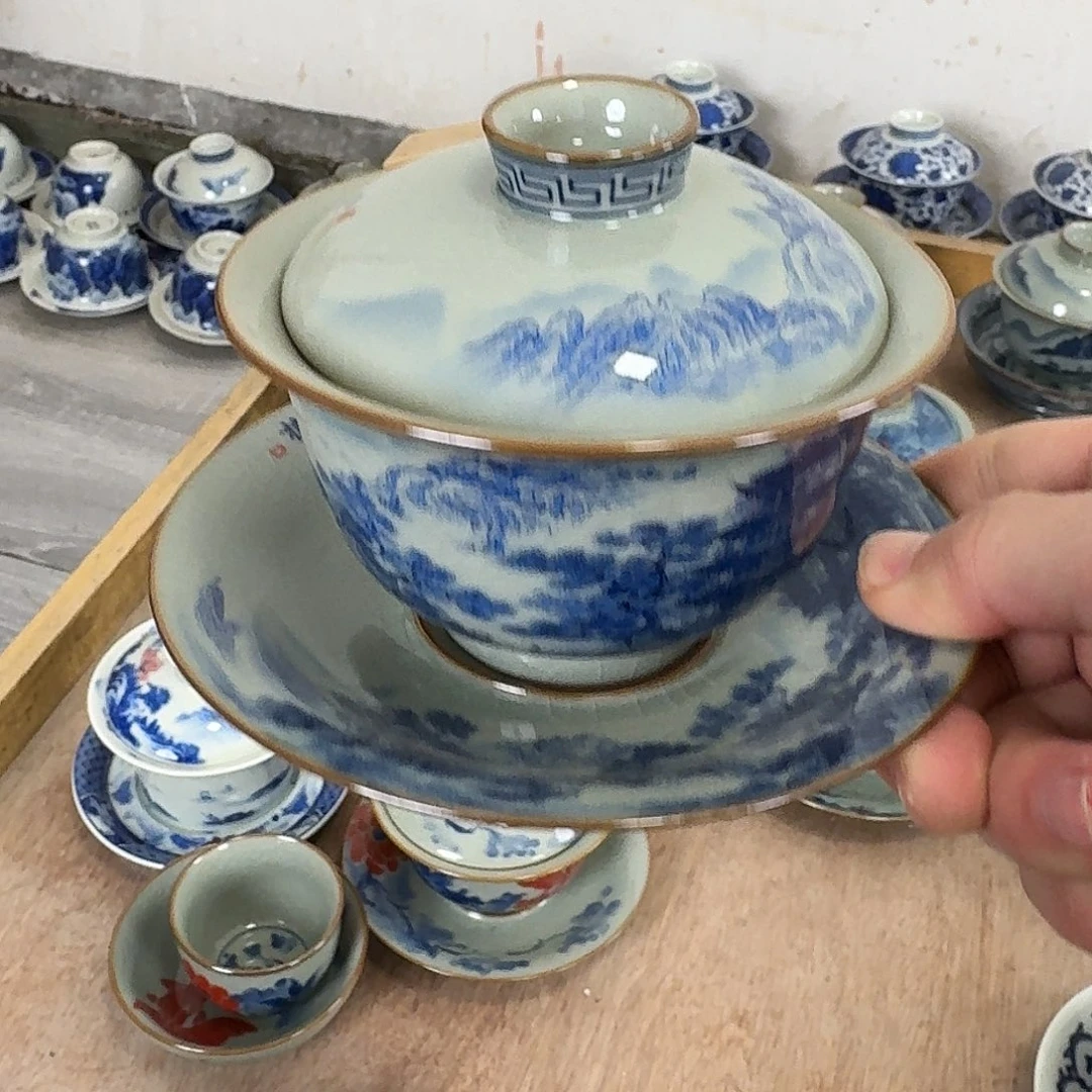 黄鹤楼元宝盖碗的