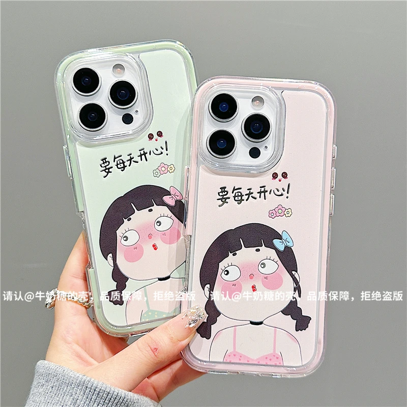 炫彩镜面适用苹果iPhone16/华为荣耀/小米手机壳防摔15promax爆款