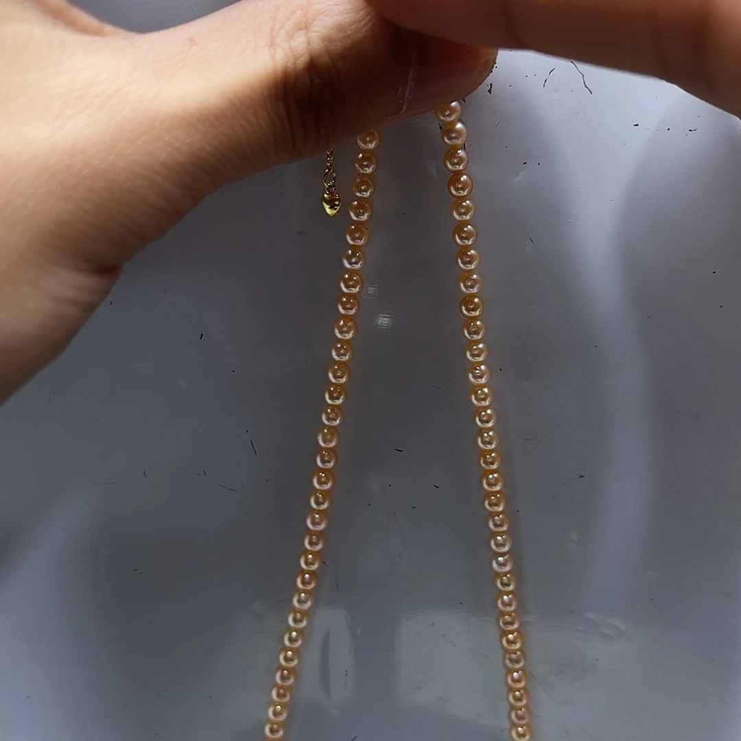 银S925镶嵌淡水珍珠颈饰