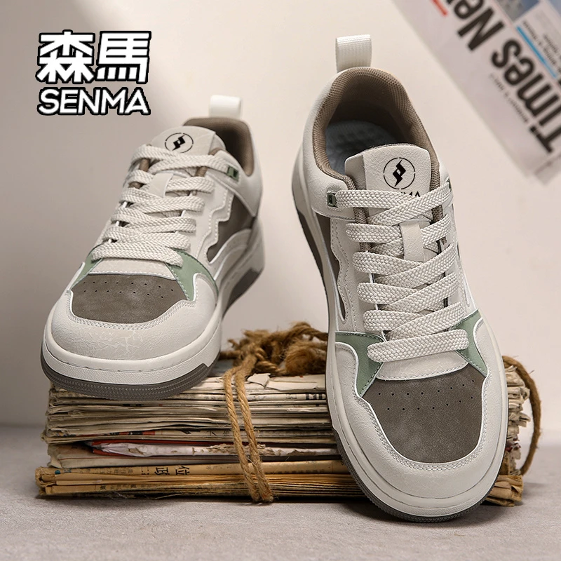 SENMA/森马男鞋2025新款冬季轻便软底运动板鞋男士百搭潮流休闲鞋