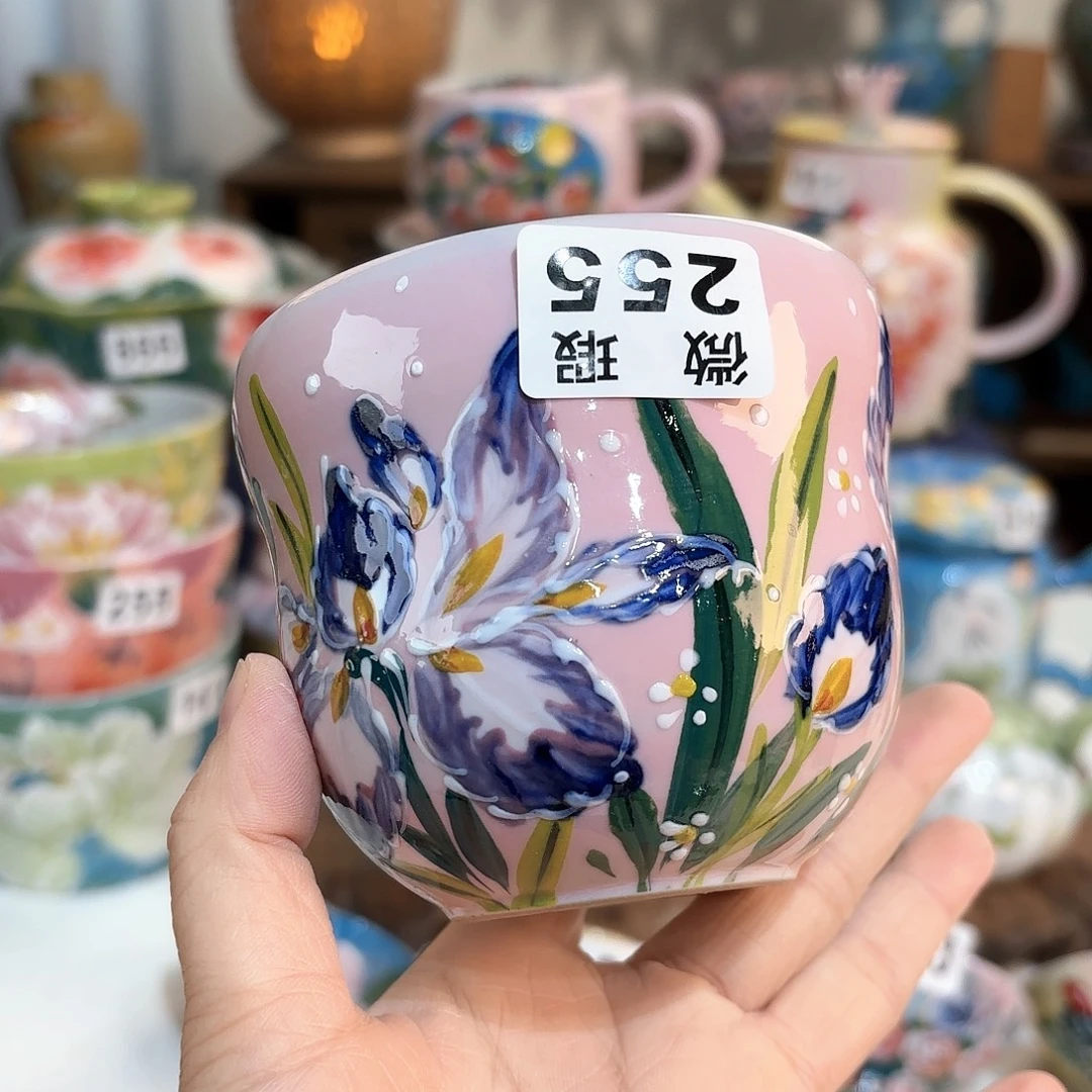 景德镇手绘高温釉下彩陶瓷茶具