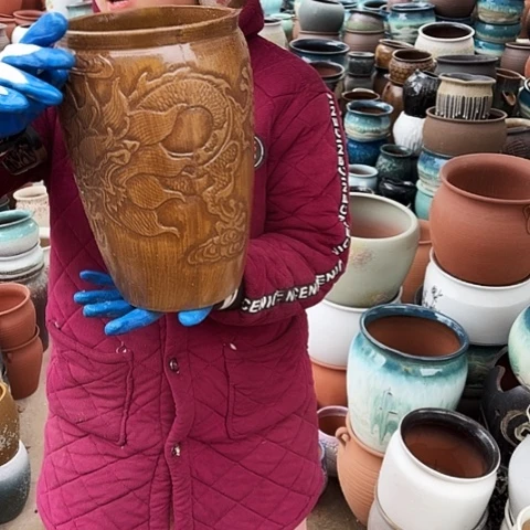 口19高31瑕疵盆子