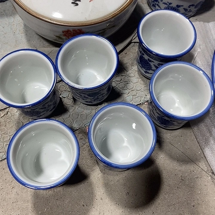 瓷片景德镇陶瓷杯子6个