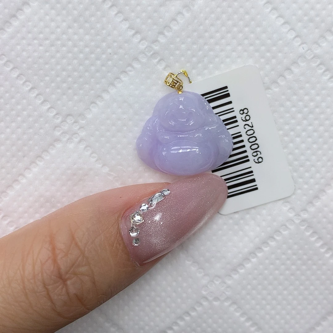 颈饰18K金镶嵌翡翠