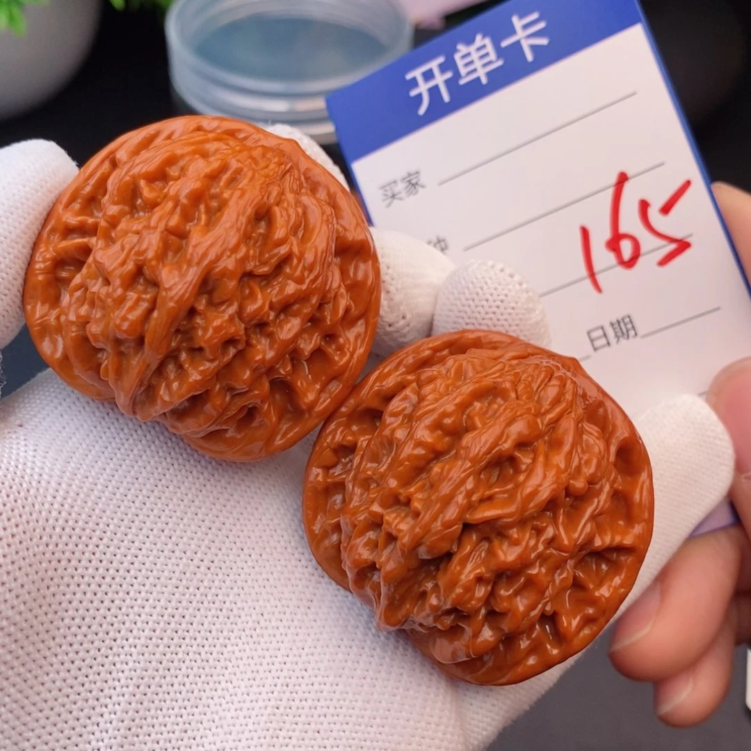 文玩核桃把件45虎头165