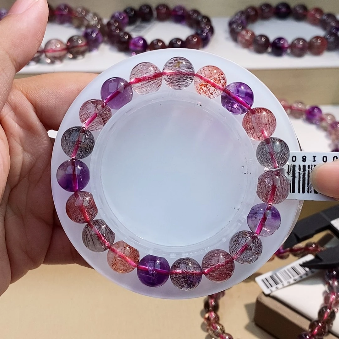 未镶嵌水晶手链黑加仑10