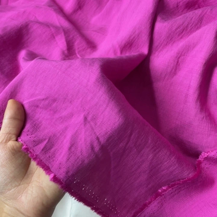 天丝（莱赛尔纤维）玫粉色苎麻2