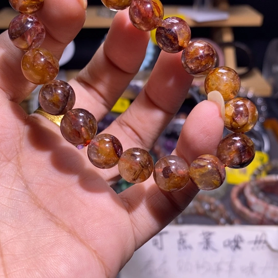 水晶未镶嵌手串17 黄铜胶花 11