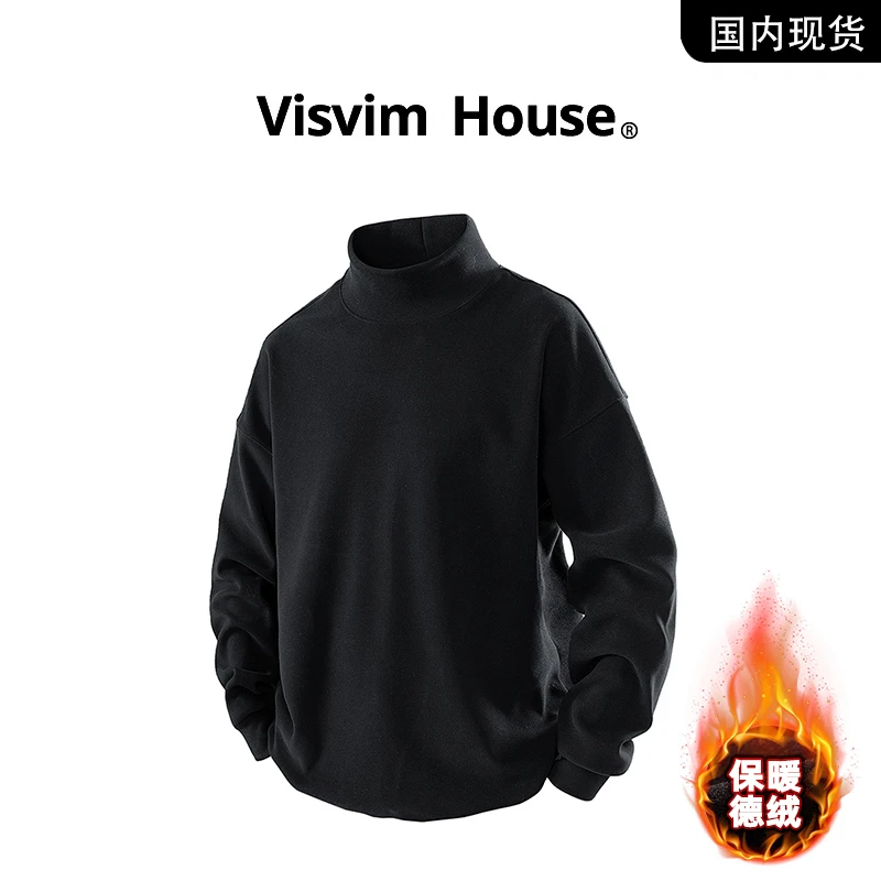 【品牌现货撤柜】VISVIM HOUSE冬季新款德绒保暖半高领男打底衫长袖