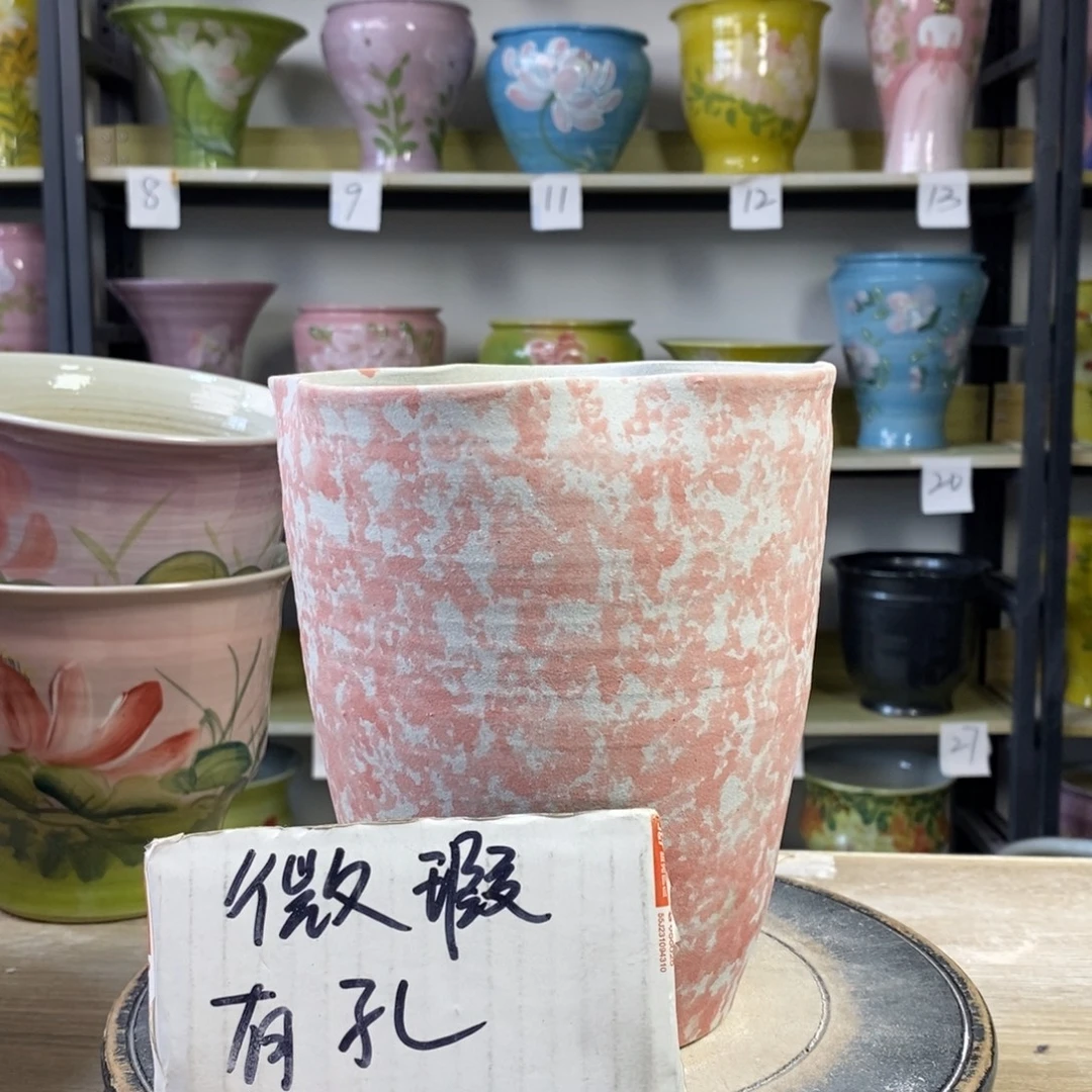 景德镇手工手绘陶瓷花盆