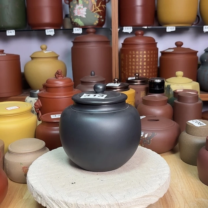 紫砂茶叶罐一斤茶叶罐处理313