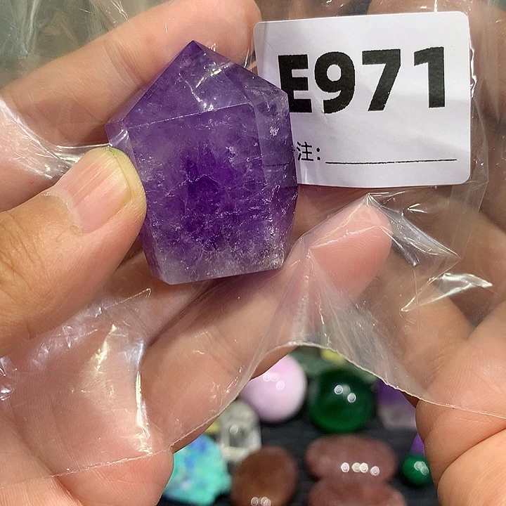水晶珠宝半成品未镶嵌天然水晶E971