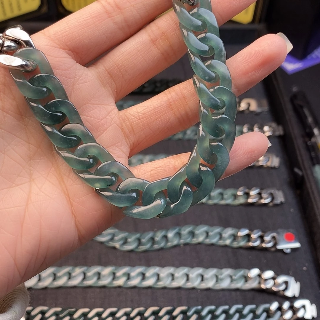 翡翠未镶嵌手链翡翠手链