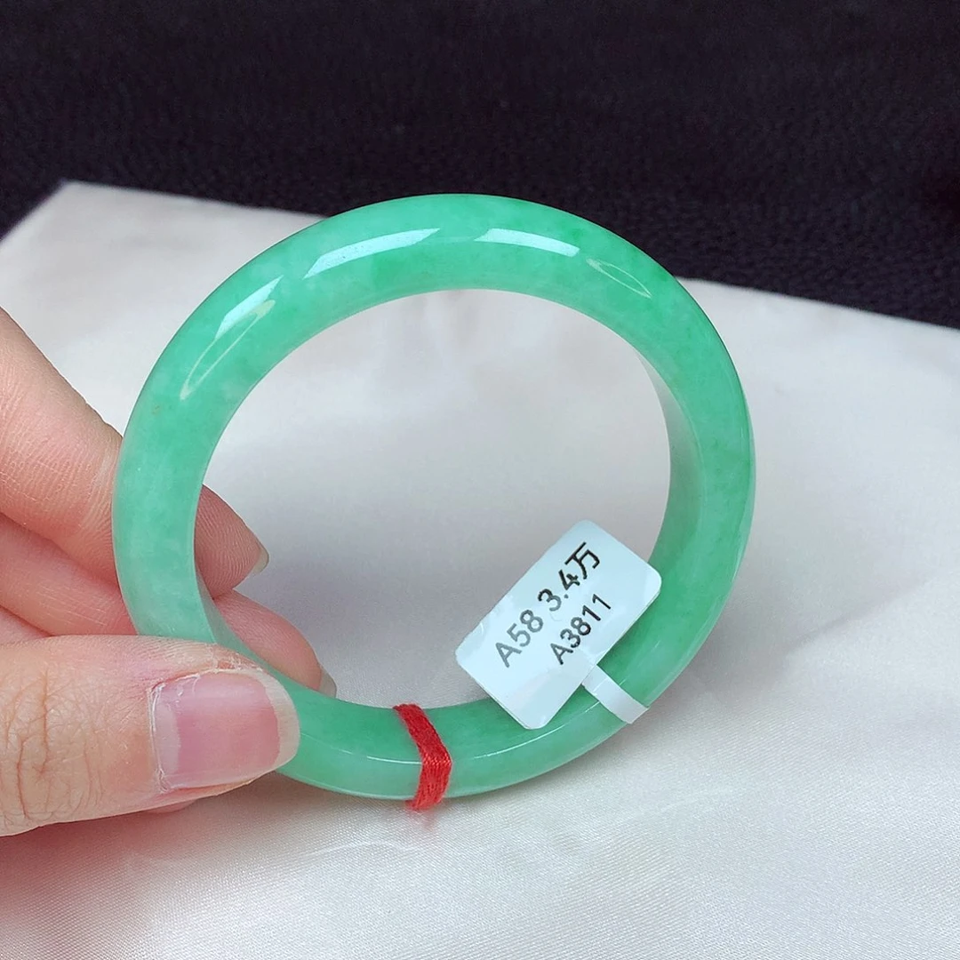 翡翠手镯未镶嵌手镯58