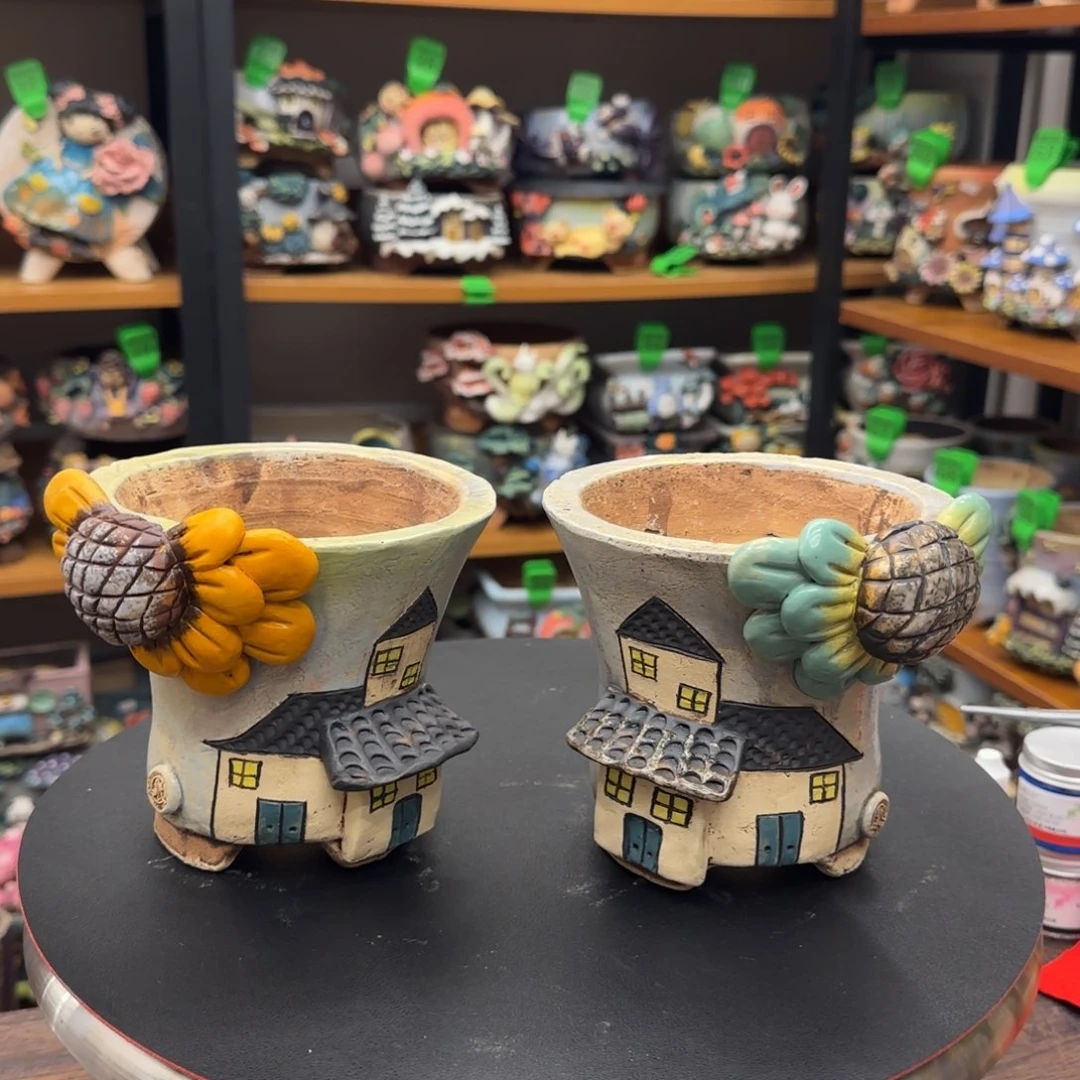 【闪购商品】陶瓷是***ι粗陶手捏