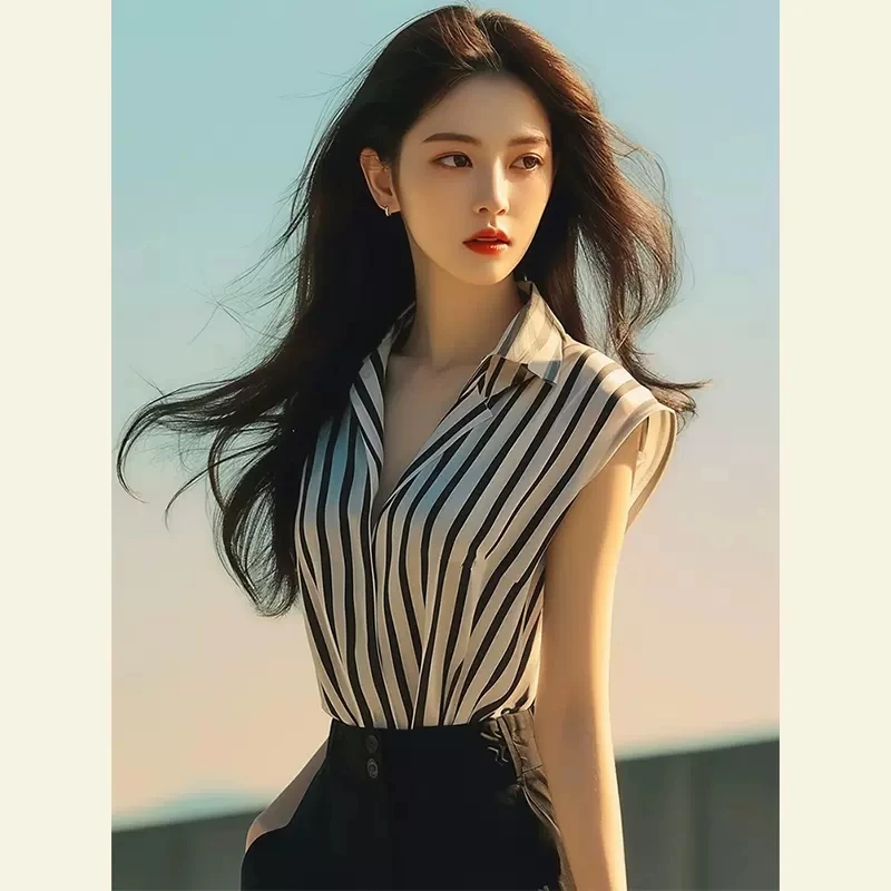 拉夏贝尔短袖衬衫女款爆款2025网红洋气女炸街纯欲慵懒风衣服女装